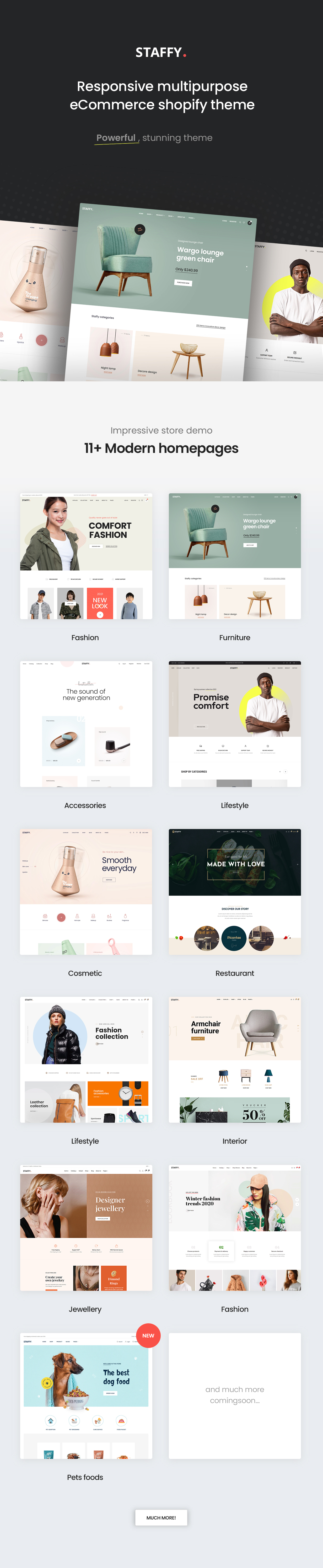 Staffy - The Responsive Multipurpose Shopify eCommerce Theme - 1